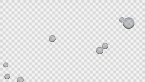 Floating Soap Bubbles Animation with Transparent Background Stock Footage 316833995