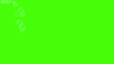 Floating Soap Bubbles on Green Screen Background Stock Footage 330919806