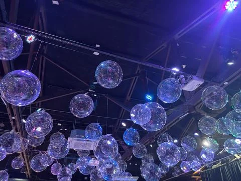 Floating Soap Bubbles Stock Photos