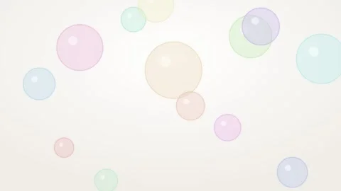 Floating Soap Bubbles Seamless Loop 4K — Soft Pastel Abstract Background 스톡 동영상 333780149