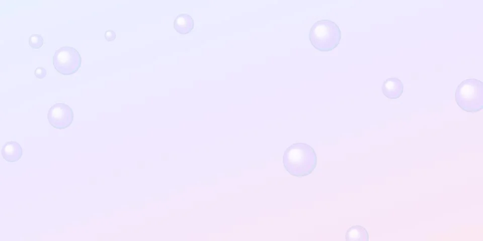 Floating soap bubbles on a soft pastel gradient background Stock Illustration