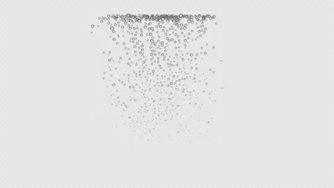 Floating Soda Bubbles Overlay  with alpha channel Stock Footage 341892840