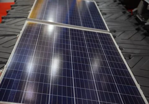Floating solar cell Stock Photos