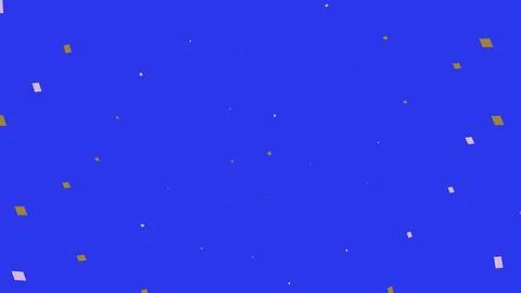 Floating space debris against blue cosmic background Stock Illustration