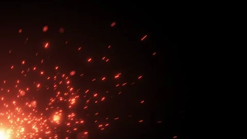 Floating Sparks Particle Background Subtle Cinematic VFX Overlay Stock Footage 332427056