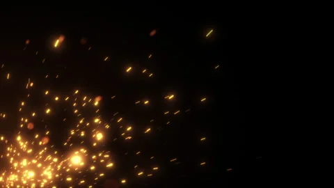 Floating Sparks Particle Background Subtle Cinematic VFX Overlay Stock Footage 332427063