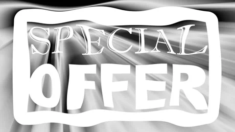FLOATING SPECIAL OFFER BANNER Video stock 147017704