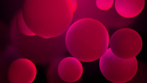 Floating Spheres Stock Footage 137764661