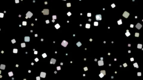 Floating squares on black background. 2d animation 库存影片 343729525