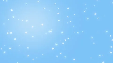 Floating Star Animation Gentle Blue Background Video stock 330384642