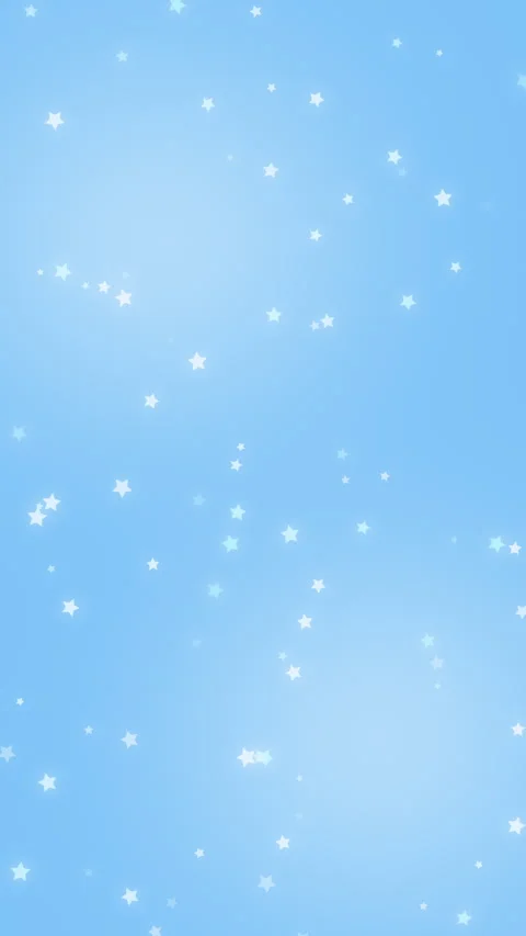 Floating Star Animation Gentle Blue Background Vertical Video stock 330384643