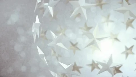 Floating stars create a serene abstract atmosphere Video stock 320395357