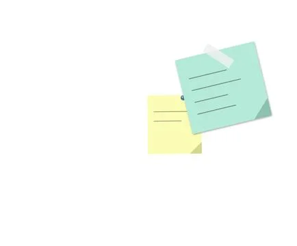 Floating sticky notes with calendar icon 스톡 일러스트