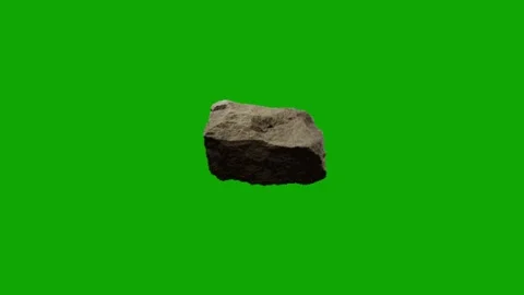 Floating stone animation green screen 動画素材 340176907