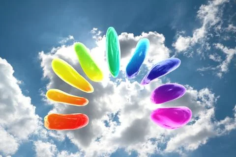 Floating Stones Stock Photos