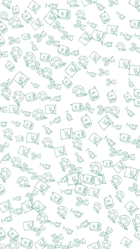 Floating subtle green abstract shapes pattern animation on clean white back.. Video stock 336836199