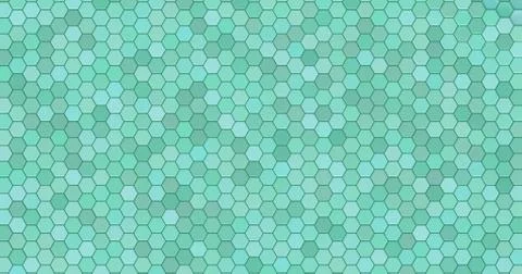 Floating surface made with hexagons. Stock Illustration