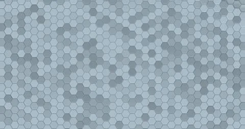 Floating surface made with hexagons. Stock Illustration
