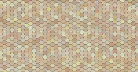 Floating surface made with hexagons. Stock Illustration