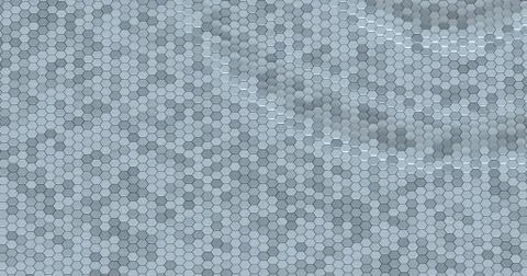 Floating surface made with hexagons. Stock Illustration