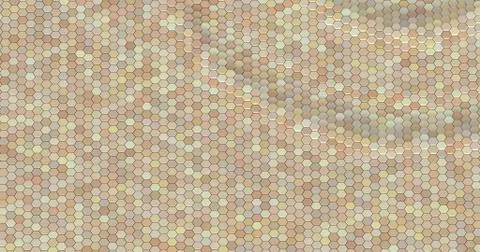 Floating surface made with hexagons. Stock Illustration