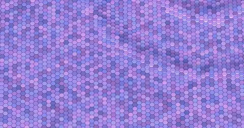 Floating surface made with hexagons. Stock Illustration