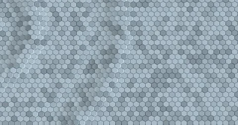 Floating surface made with hexagons. Stock Illustration