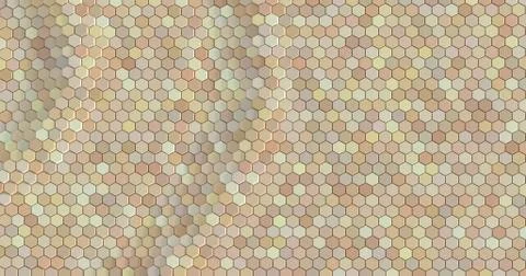 Floating surface made with hexagons. Stock Illustration