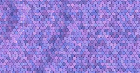 Floating surface made with hexagons. Stock Illustration