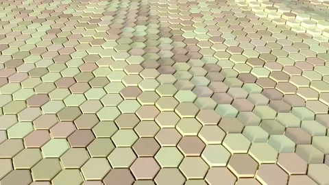 Floating surface made with hexagons. Loop ready animation Stock Footage 78993054