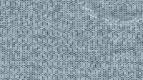 Floating surface made with hexagons. Loop ready animation Stock Footage 78993821