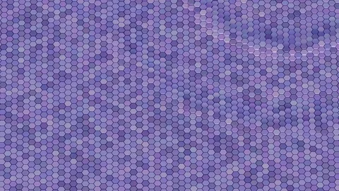 Floating surface made with hexagons. Loop ready animation Stock Footage 78993844