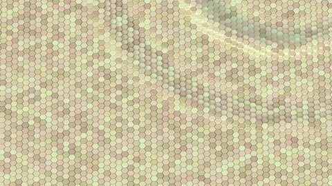 Floating surface made with hexagons. Loop ready animation Stock Footage 78993996