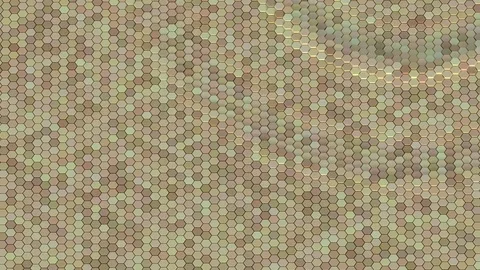 Floating surface made with hexagons. Loop ready animation Stock Footage 78994030