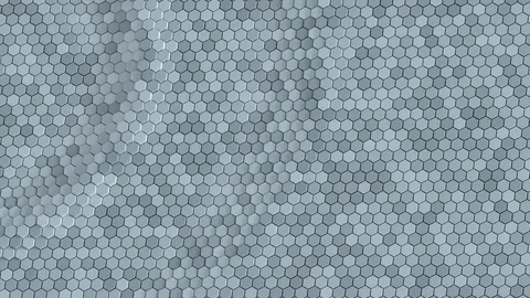Floating surface made with hexagons. Loop ready animation Stock Footage 78994165