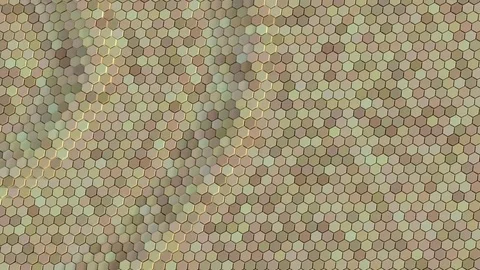 Floating surface made with hexagons. Loop ready animation Stock Footage 78994387