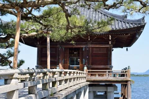 Floating temple, Japan Stock Photos