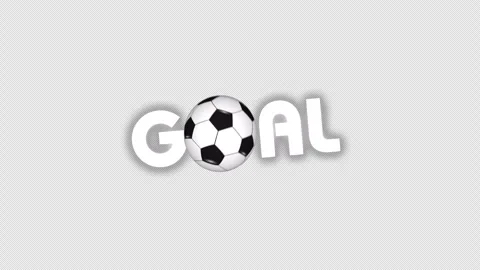 Floating text animation with soccer ball motion. 4K transparent background Stock-Footage 334190240