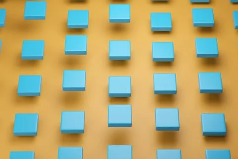 Floating tile background. 3d illustration. Stock Illustration