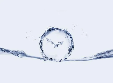 Floating Time Illustrazione stock