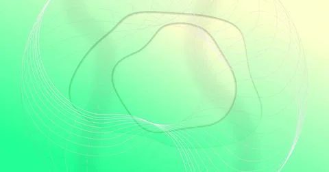 Floating translucent amoeboid shape drifting on desktop wallpaper, with white Stock Photos