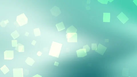 Floating translucent cubes fill a light blue background. Stock Footage 302259947