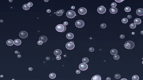 Floating transparent soap bubbles with shiny reflections and subtle sparkle.. Stock Footage 342723465