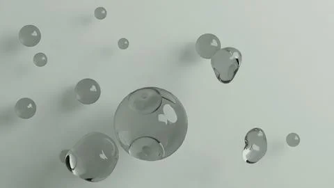 Floating Transparent Spheres Bubble Illustrazione stock