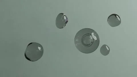Floating Transparent Spheres Bubble Stock Illustration