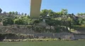 Floating under Ponte do Infante in Porto 4k or 4k+ Resolution