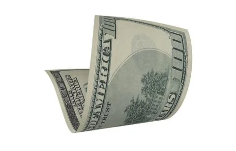 Floating US Dollars, Paper Money, Old US Dollars Stock Illustration