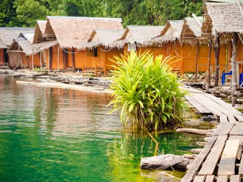 Floating village Stock Photos