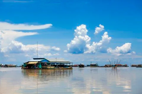 Floating village Stock Photos