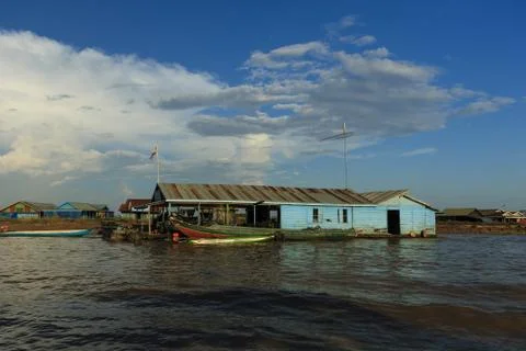 Floating village Stock Photos